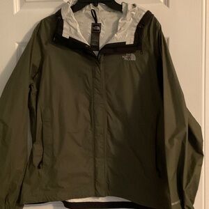 The North Face Forest Green Hooded Hyvent DT Jacket